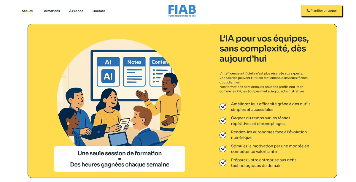 Présentation d’une formation FIAB