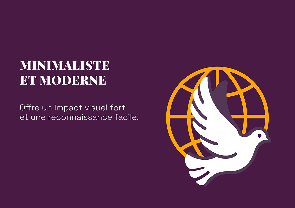 Principe graphique minimaliste de l’identité IMCCC